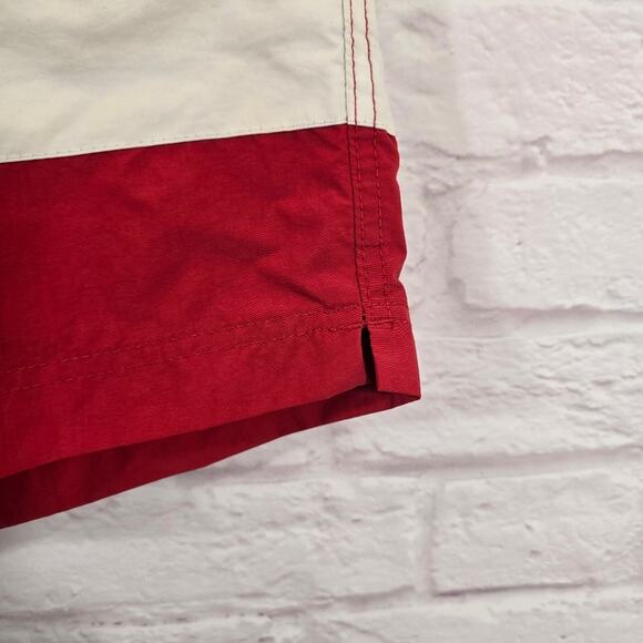 W Tommy Hilfiger Men USA Flag Patriotic Swim Trunks Shorts Size L Red White Blue - Picture 4 of 11